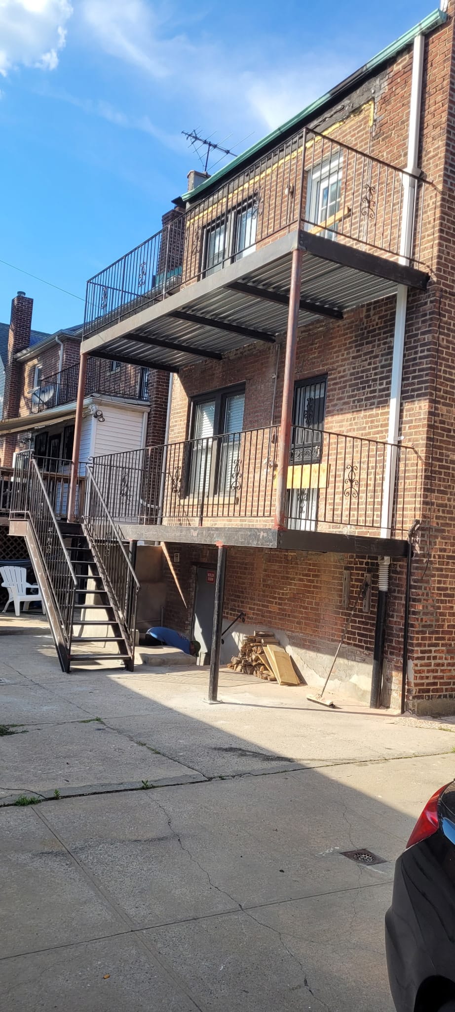 Silva Iron Works fire escape